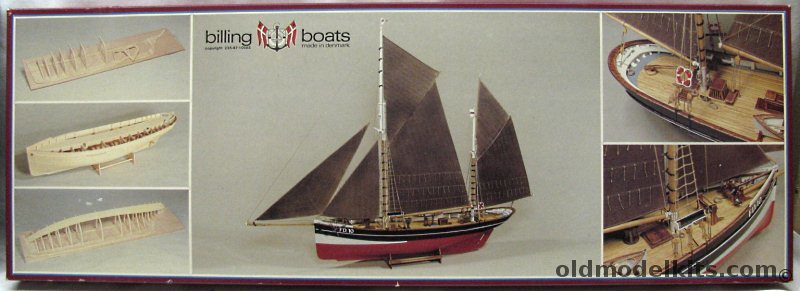 Billing Boats 1/50 FD 10 Yawl - Faroe Islanding 1930s Fishing Boat - Plank On Frame Hull Wooden Ship Kit, 701 plastic model kit